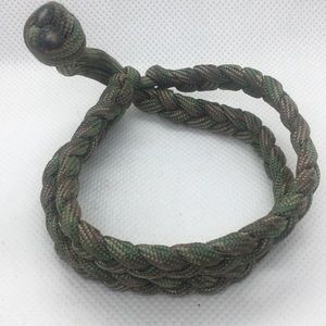 4 for $12: Camouflage Paracord Bracelet Size: S/M